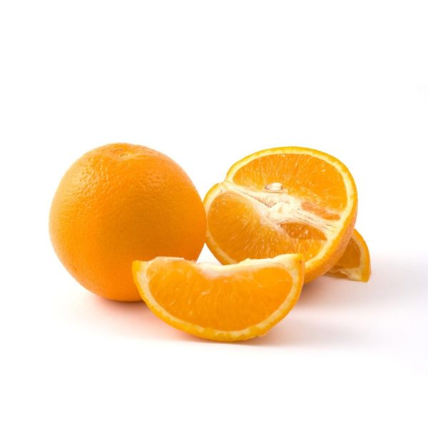 Bright orange Valencia orange pieces