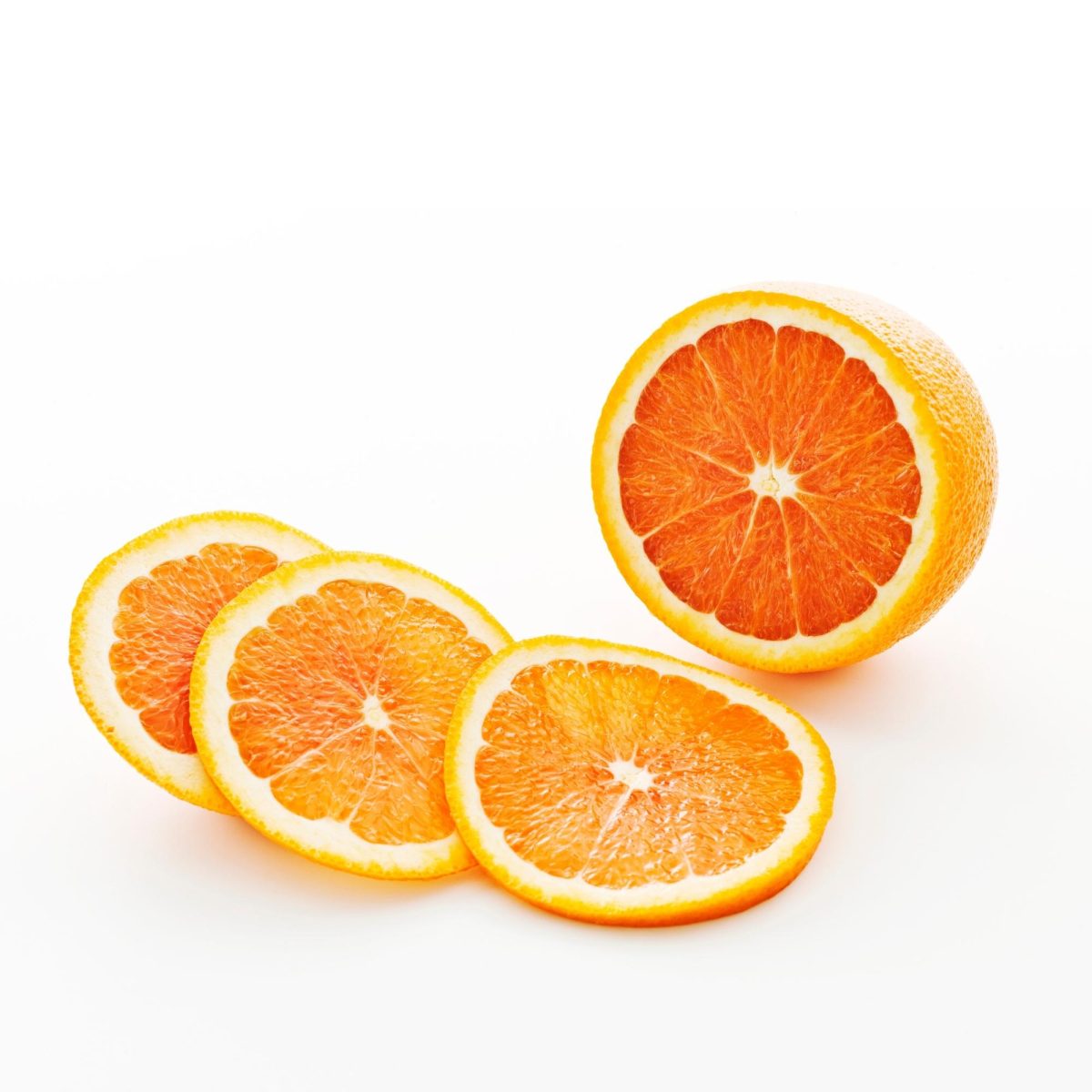 Cara Cara bright orange fruit is seedless and juicy.